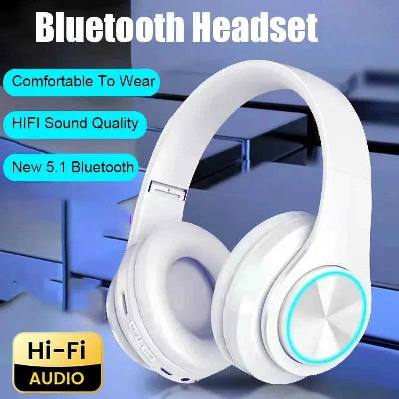 Vibez Bluetooth RGB Noise Cancellation Headphones