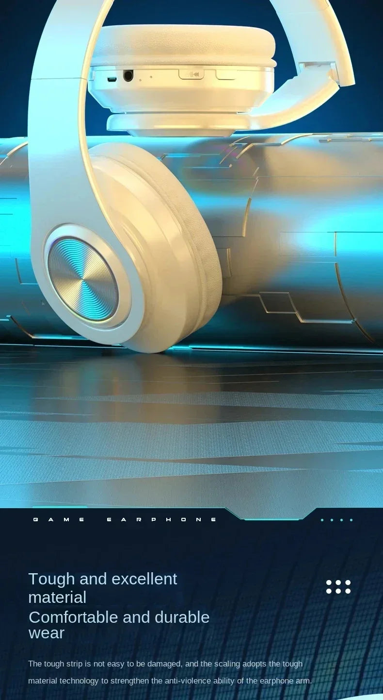 Vibez Bluetooth RGB Noise Cancellation Headphones